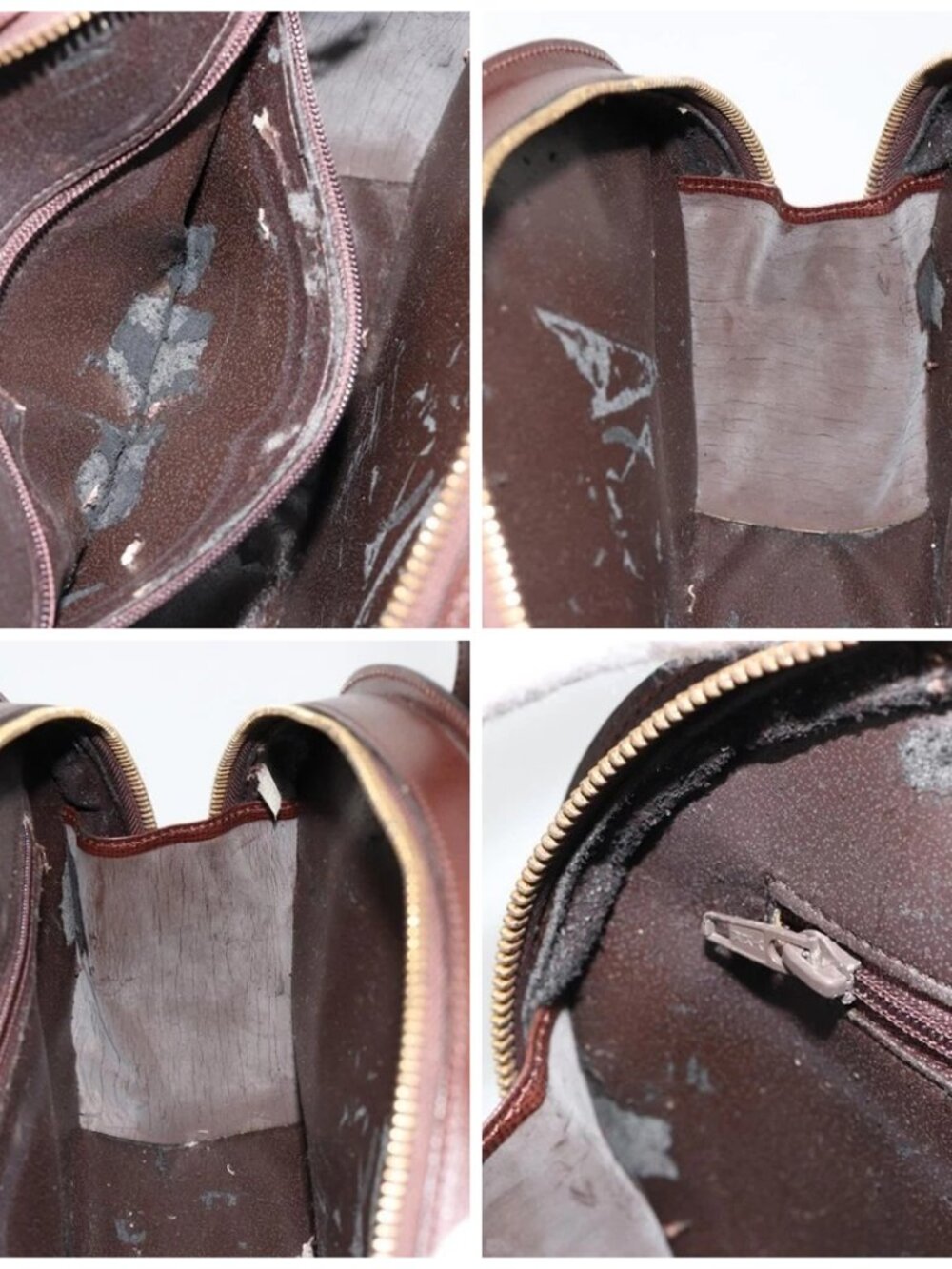 Christian Dior Hand Bag Leather Brown Gold Auth 185163 - Picture 15 of 16